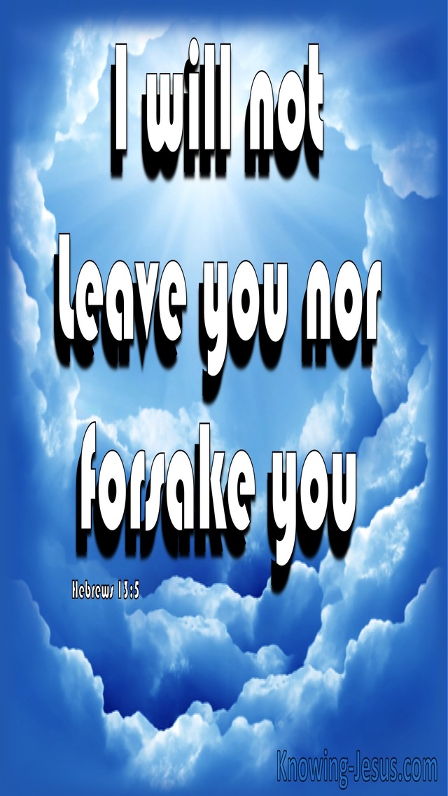 Hebrews 13:5 God, My Companion (devotional)02:23 (blue)